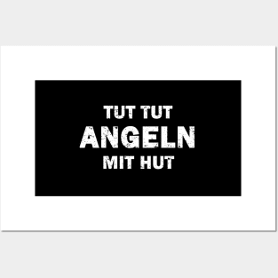 Angelhut Angeln fische Mütze Spruch karpfen zander Posters and Art